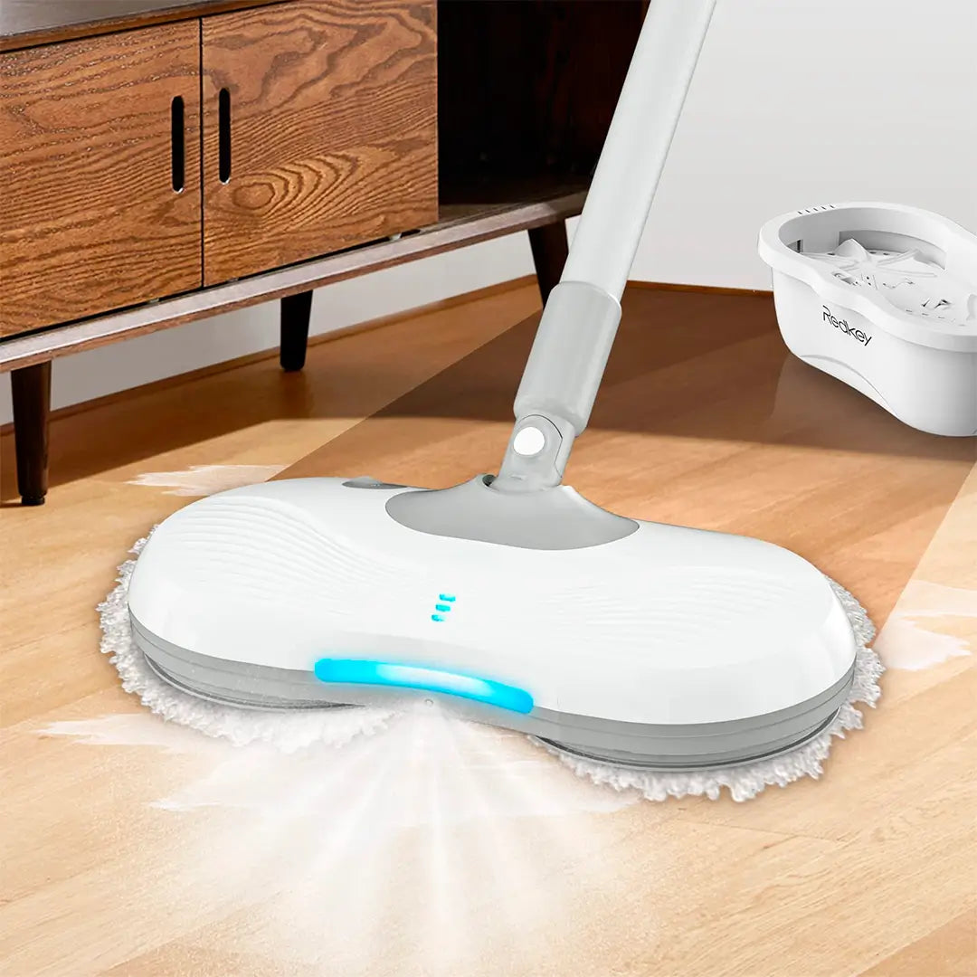 Mop Elétrico Soluna + BRINDES: Módulos de Limpeza e Tanque Suporte!