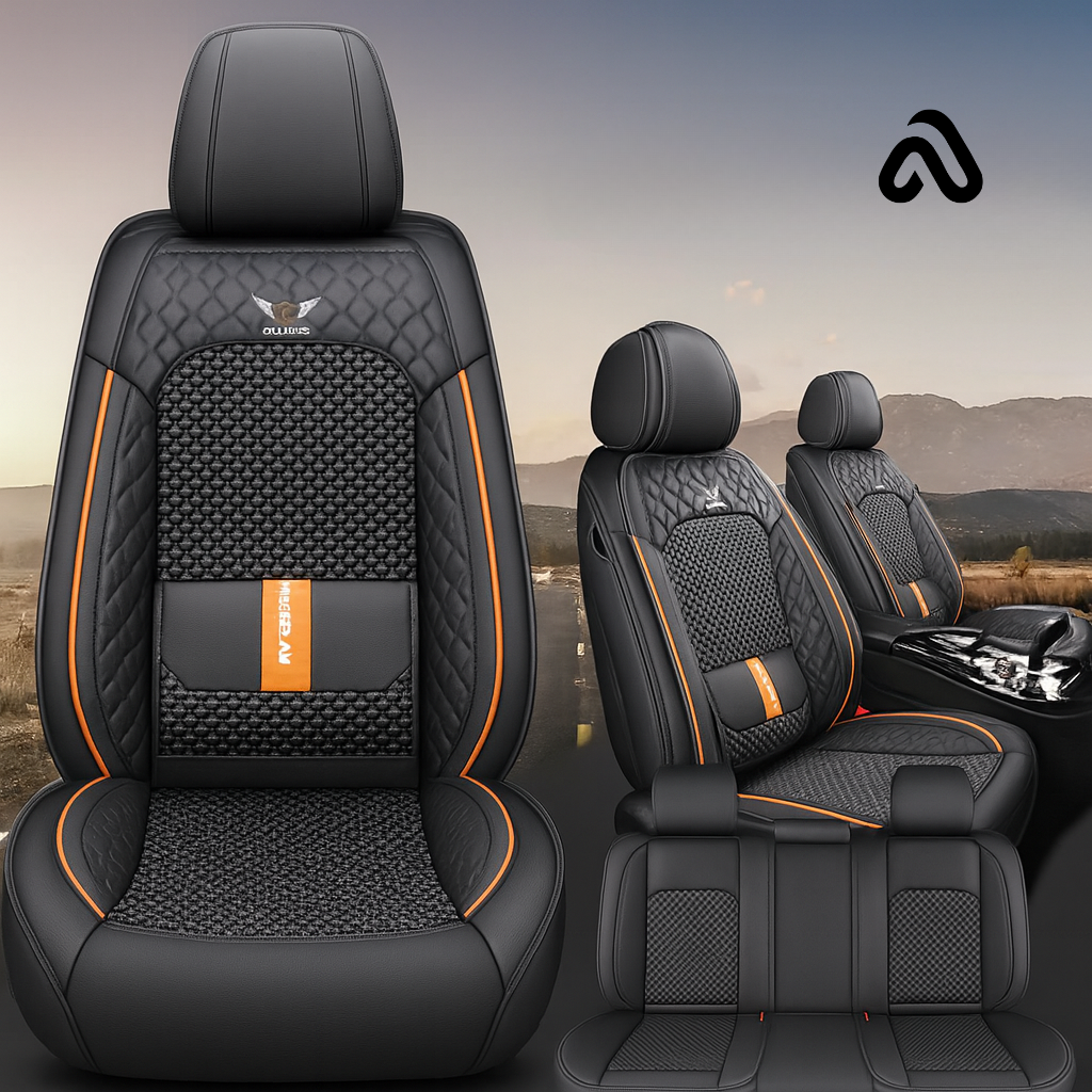 Kit Capa para Banco Premium Completa + BRINDE: Capa de Volante de Couro