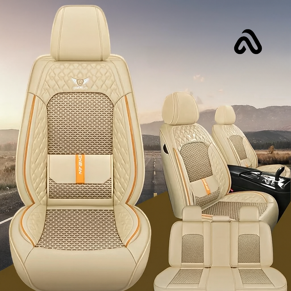 Kit Capa para Banco Premium Completa + BRINDE: Capa de Volante de Couro